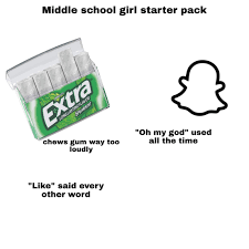 Middle School Girl Starter Pack R Starterpacks Starter Packs Know Your Meme