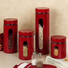 Awesome Kitchen Decor Ideas Red Kitchen Canisters Red Home Accessories Kitchen Canister Sets