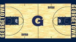 Peel and stick wall graphics; Here Is Georgetown S New Basketball Court Casual Hoya