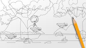 Assets for a fun platform adventure. 2d Game Art Design With Inkscape