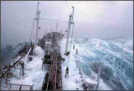 Ship Caught In A Horrible Storm Ocean Storm Sea Storm Rogue Wave