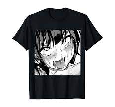 Amazon.com: Ahegao Anime Girl With Tongue and Hands Out Weeb T-shirt :  Clothing, Shoes & Jewelry