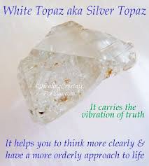 White Topaz Meaning Use Helps To Clarify Your Thoughts Intentions In 2020 Healing Crystals For You White Topaz Topaz
