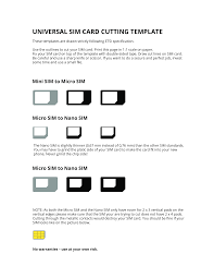 Take a look at our great range of sim deals from only £11 a month. Universal Sim Card Cutting Template Templates At Allbusinesstemplates Com