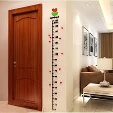 Acrylic Tree In Bud Kids Height Chart Stickers On The Wall Kids Rooms Children Diy Decor Or Measurement Ruler