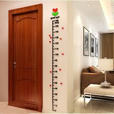 Us 9 9 25 Off Acrylic Tree In Bud Kids Height Chart Stickers On The Wall Kids Rooms Children Diy Decor Or Measurement Ruler In Wall Stickers From