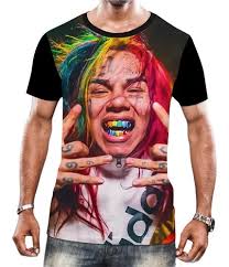 Camiseta Camisa 6ix9ine Rapper Daniel Hernandes Trapper 2