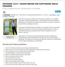 Swarm Trapping On The Survival Podcast Air Date 9 31 2013 Traps Hives Hospital Pharmacy