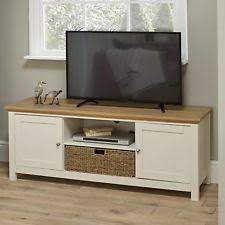 stratford cream painted large tv unit media stand 1 48m wide basket wooden stands wood wall shelf
