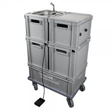 Mobile Hygienestation 23 Liter Warmwasser Manuelle Wasserpumpe Mobiles Waschbecken Wasserpumpe Wasserversorgung