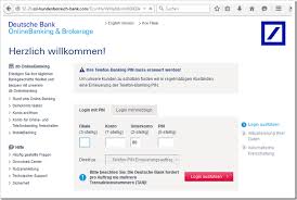 Deutsche Bank Online Banking Und Brokerage Login