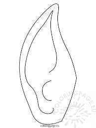 Elf king in high crown forming an arch, fantasy character with pointed ears and chin in pattern armour. Elf Ear Template Printable Sketch Coloring Page Elf Ears Printable Coloring Pages Coloring Pages