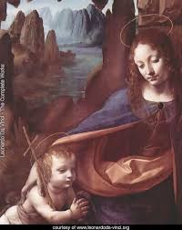 The virgin of the rocks (sometimes the madonna of the rocks) is the name used for two paintings by leonardo da vinci, of the same subject, and of a composition which is identical except for several significant details.the version generally considered the prime version, that is the earlier of the two, hangs in the louvre in paris and the other in the national gallery, london. Leonardo Da Vinci The Complete Works Madonna Of The Rocks Detail Leonardoda Vinci Org