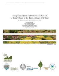 Pdf Design Guidelines And Maintenance Manual For Green Roofs In The Semi Arid And Arid West