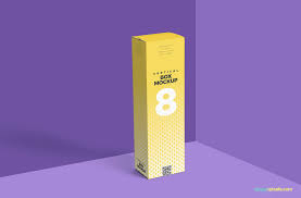 Download Free Vertical Box Mockup For Cardboard Zippypixels Box Mockup Packaging Mockup Corrugated Box Design