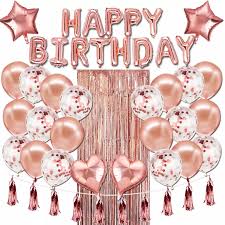 Temporarily unavailable at crossroads mall out of stock at crossroads mall edit store. Pafu Rose Gold Birthday Party Supplies Birthday Banner Balloons Decorations China Balloon And Balloon Decoration Price Made In China Com