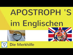 Es gibt nur zwei fälle‚ in denen definitiv ein apostroph gesetzt werden muss. S Genitiv S Endungen Apostroph S Im Englischen Englischgrammatik Youtube