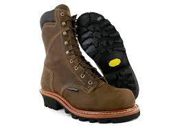 Mens Carolina 9 Waterproof Logger Brown