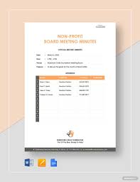 Professionally Designed Written Free Free Nonprofit Board Meeting Minutes Template Template Easily Download Edit Print In 2020 Board Meeting Non Profit Word Doc