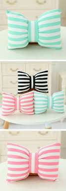 Passari dominga hace 3 años. Cute Stripe Bowknot Pillows Cojines Molones Cosas De Manualidades Manualidades