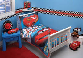 There are 2694 cars disney. Disney Cars Bedroom Blue Walls With Simple Red And Checkered Stripe Toddler Bed Set Car Themed Bedrooms Cars Bedroom Decor