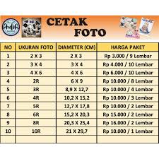 Spesifikasi ukuran foto 3×4 telah diatur dalam standar ukuran kertas dan foto secara internasional. Cetak Foto Berbagai Ukuran Shopee Indonesia