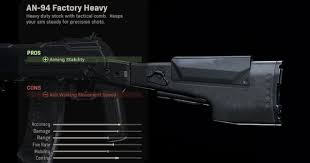 Warzone An 94 Factory Heavy Stock Stats Call Of Duty Modern Warfare Gamewith
