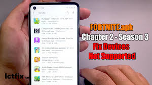 Once you have downloaded and installed the. Fortnite Apk Chapter 2 Season 3 Fix For Device Not Supported Ictfix