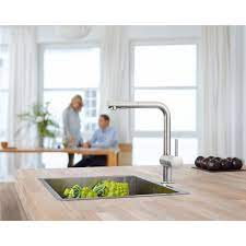 grohe minta mitigeur evier supersteel avec douchette 30274dc0 poignee cuisine robinetterie cuisine cuisine moderne