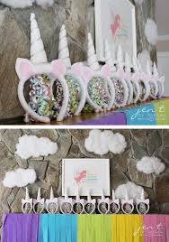 First Birthday Party Favor Ideas Homemade Unicorn Birthday Party Ideas Jen T By Design Unicorn Birthday Parties Rainbow Unicorn Party Unicorn Party