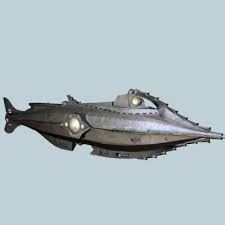3d Model Fantasy Submarine In 2020 Nautilus Submarine 3d Model Submarine