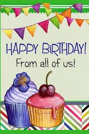 According to the 1998 guinness world records, it is the most recognized song in the english language, followed by for he's a jolly good fellow. Happy Birthday From All Of Us Blank Line Journal Darling Mary Lou 9781791963903 Amazon Com Books