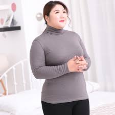 Model baju atasan batik wanita gemuk pertama yang bisa dipilih adalah model kaos lengan panjang. Super Ukuran Wanita Gemuk Mm Tinggi Kerah Kemeja 100kg Pakaian Dalam Termal Lengan Panjang T Shirt Wanita Ketat Piyama Bersalin Panjang Johns Aliexpress