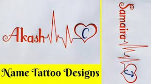 Akash C Name And Samaira J Name Tattoos Designs Requested Video Youtube