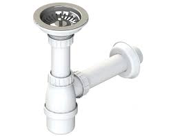 Connect a brass tailpiece to the underside of each basket strainer. Plumbing Kit For One Bowl Kitchen Sinks O114 Multi Ray Basket Strainer Waste And Bottle Trap Code 550 R 190 Pr Plumbing Sets With O114 Waste Plumbing Sets With Bottle Trap L B Plast Srl