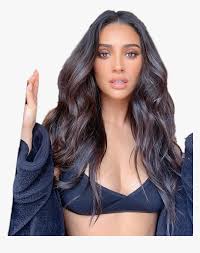 Black hair with blonde highlights. Shaymitchell Pll Emilyfields Adorable Black Hair Balayage On Brown Skin Hd Png Download Kindpng
