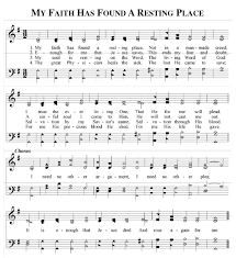 My Faith Has Found A Resting Place Christian Song Lyrics Spiritual Songs Southern Gospel Music