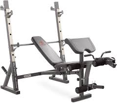 Amazon Com Marcy Olympic Weight Bench For Full Body Workout Md 857 Olympic Weight Benches Sports Outdoors