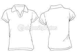 Black And White Polo Clipart Women S White Polo Shirt Template White Polo Shirt Shirt Template Shirts