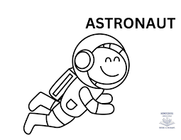Astronaut Coloring Page - Homeschool Freebies and Giveaways