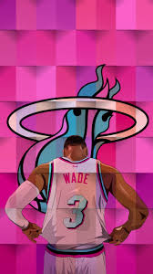 Miami has used several colour combinations of this same style over the last few seasons, going with base colours of black, white, and pink. D Wade Miami Heat Wallpaper Miami Heat Nba Pictures Basketball Wallpaper