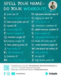 Home Spell Your Name Exercise Program Homefitness