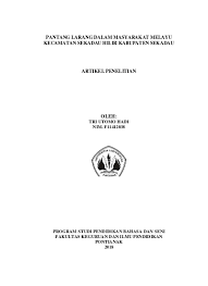 Ini merupakan antara pantang larang yang paling popular dalam kalangan masyarakat melayu. Pantang Larang Dalam Masyarakat Melayu Kecamatan Sekadau Hilir Kabupaten Sekadau Artikel Penelitian