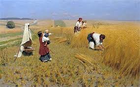 Harvest In Ukraine Mykola Pymonenko Painting Reproduction Russian Painting Ukrainian Art Russian Art
