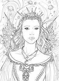 Celestial Fairy Artist Selina Fenech From Fairy Portraits Coloring Book Amazon Witch Coloring Pages Fairy Coloring Pages Princess Coloring Pages