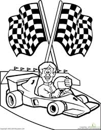 Coloring Page Of Race Car Driver Race Cars Coloring Pages Racing