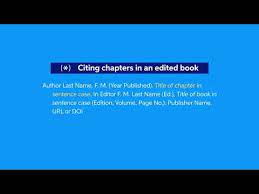 If there is no title, some styles ask for a description of the source instead. How To Cite A Chapter In A Book Apa Easybib Citations