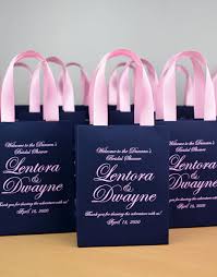 25 Bridal Shower Gift Bags With Satin Ribbon Handles And Your Etsy Bridal Shower Gift Bags Bridal Party Gift Bag Wedding Party Gift Bags