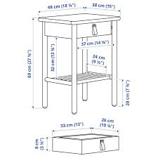 Our expansive bedside table collection provides the perfect bedroom complement. Bjorksnas Bedside Table Birch 48x38 Cm Ikea