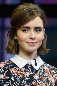 Lily Collins In 2020 Frisuren Bob Frisur Sommerfrisuren